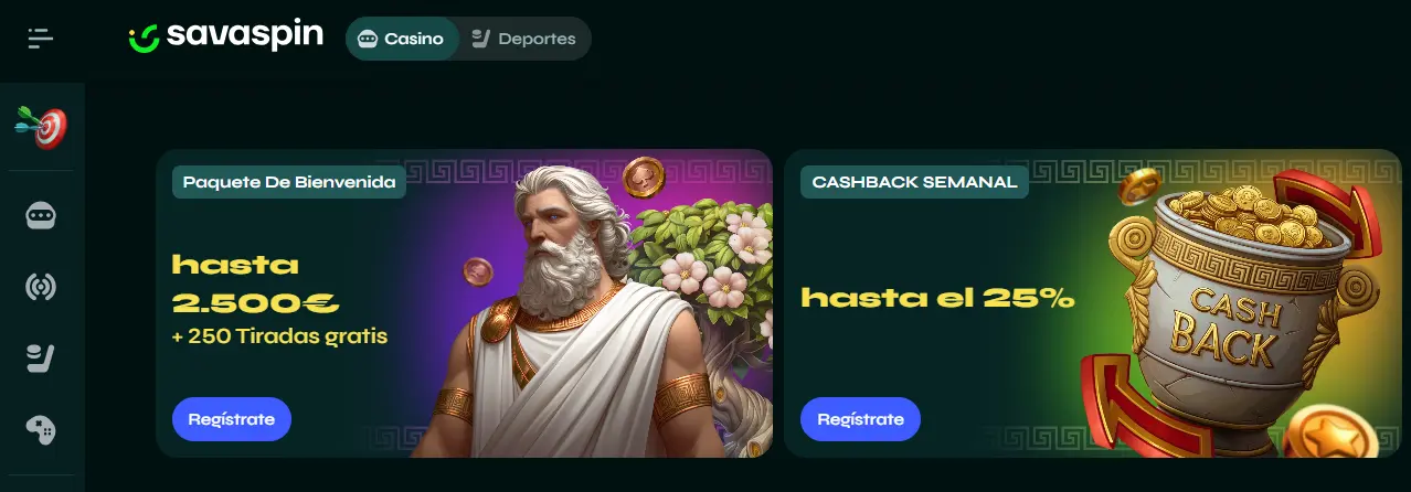 Savaspin bonos de casino online