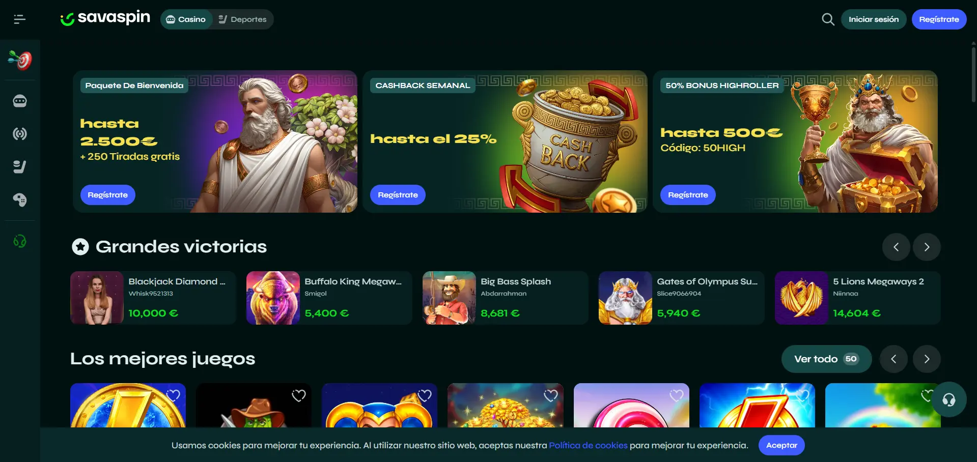 Savaspin casino sitio oficial